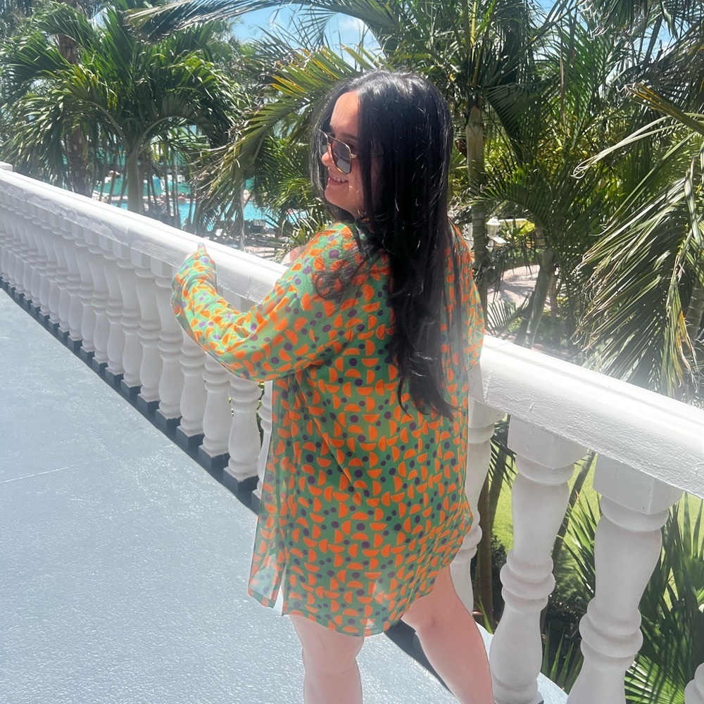 Kittenish Multicolor Patterned Top - image 1